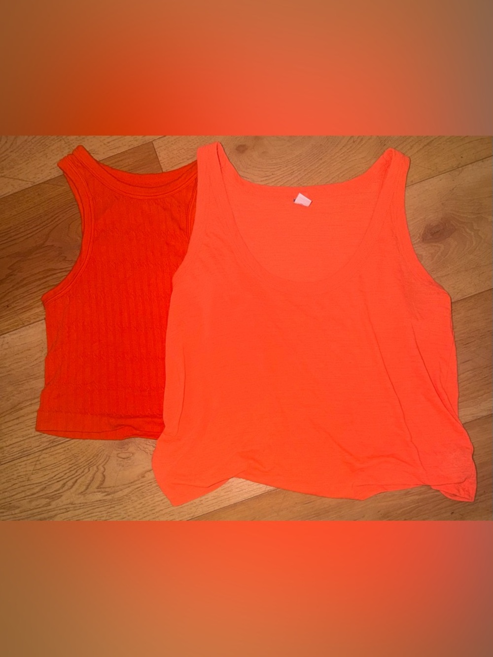 2 Orange Crop Top Bundle